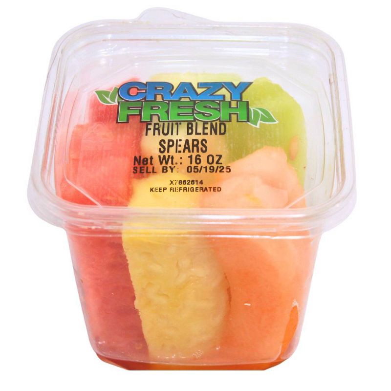 slide 1 of 7, Crazy Fresh Four Fruit Blend Spears - 15oz, 15 oz