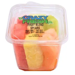 Crazy Fresh Four Fruit Blend Spears - 15oz