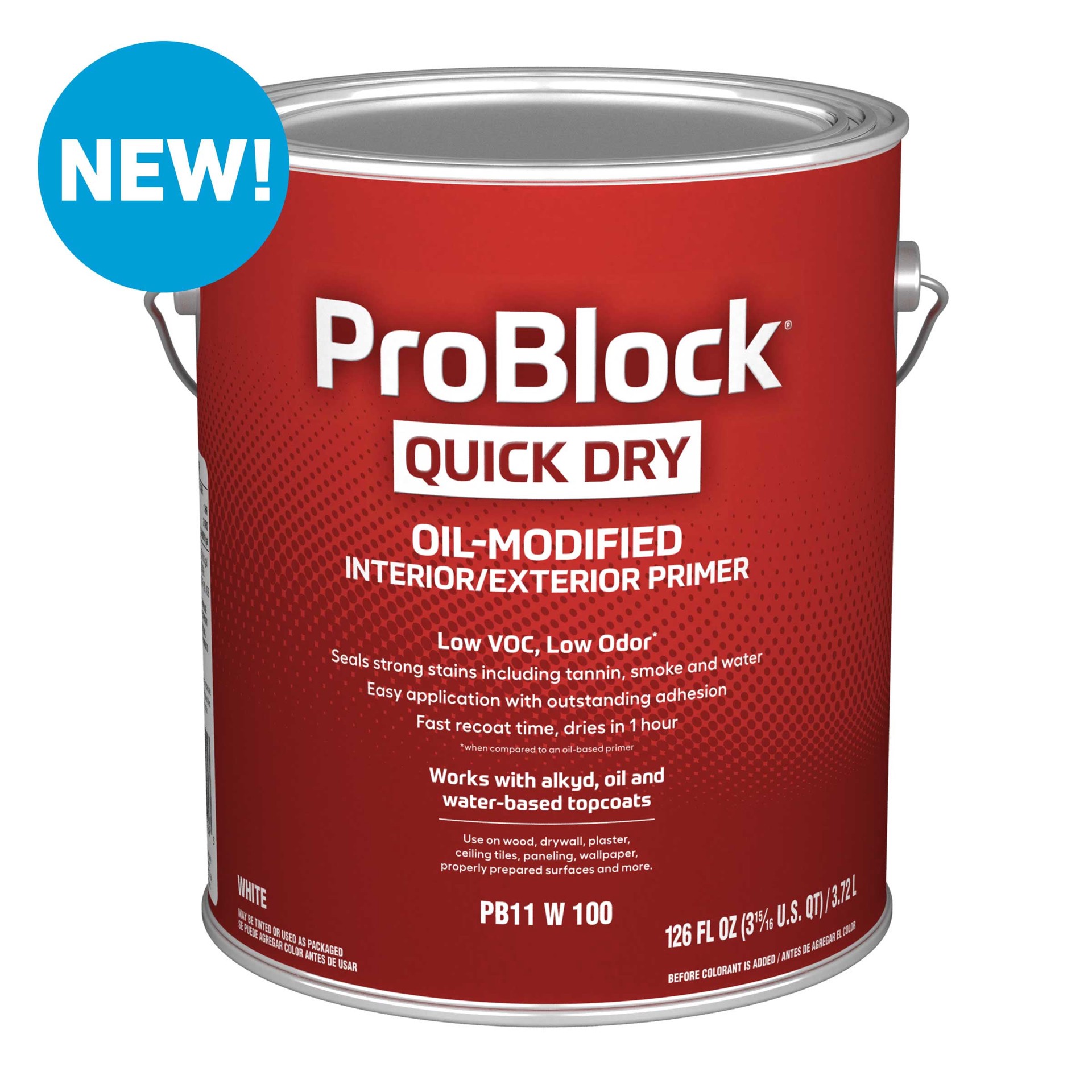 メンテナンス Dry Surface Primer ProBlock Quick Dry Oil-Modified Interior/Exterior High hiding Oil