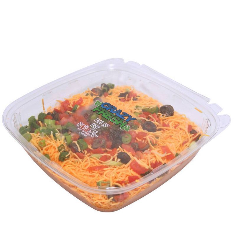 slide 3 of 7, Crazy Fresh Taco Dip Tray - 2lb, 2 lb
