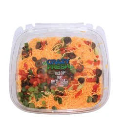 Crazy Fresh Taco Dip Tray - 2lb
