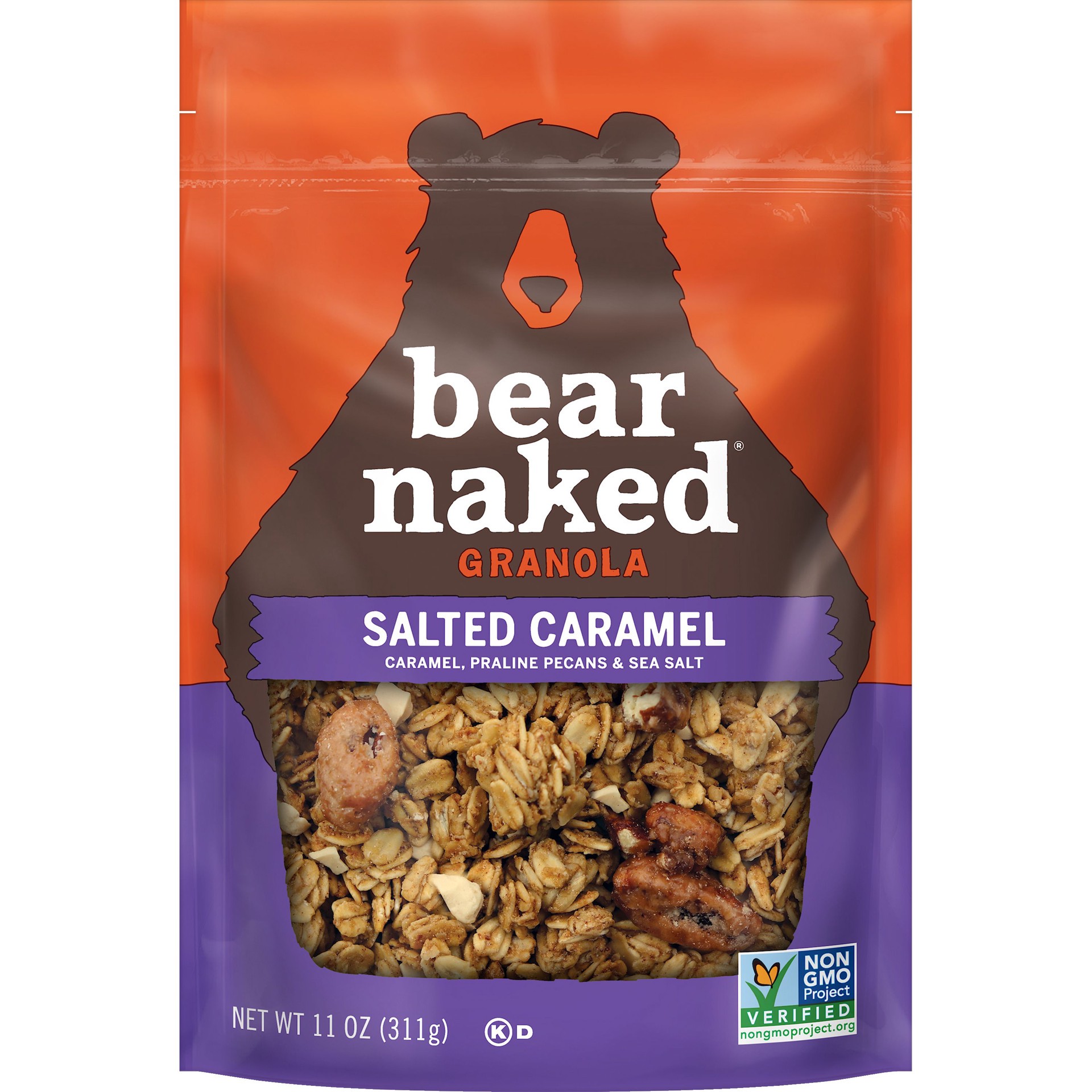 slide 1 of 6, Bear Naked Granola, Salted Caramel, 11 Oz, Bag, 11 oz