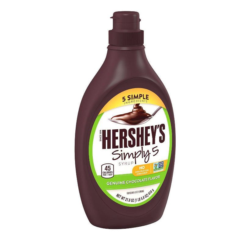 slide 2 of 6, Hershey's 5 Simple Ingredients Chocolate Flavor Syrup - 21.8oz, 21.8 oz