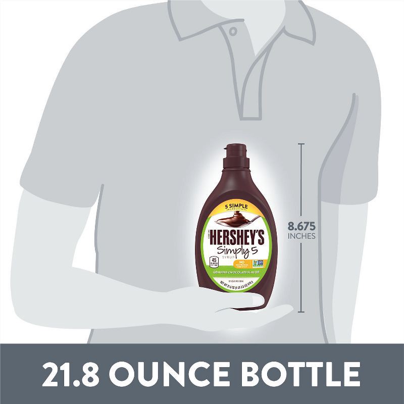 slide 7 of 7, Hershey's 5 Simple Ingredients Chocolate Flavor Syrup - 21.8oz, 21.8 oz