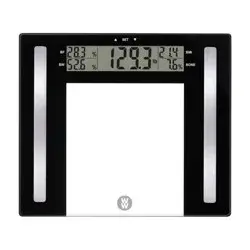 Body Analysis Scale Clear with Black Accents - Weight Watchers