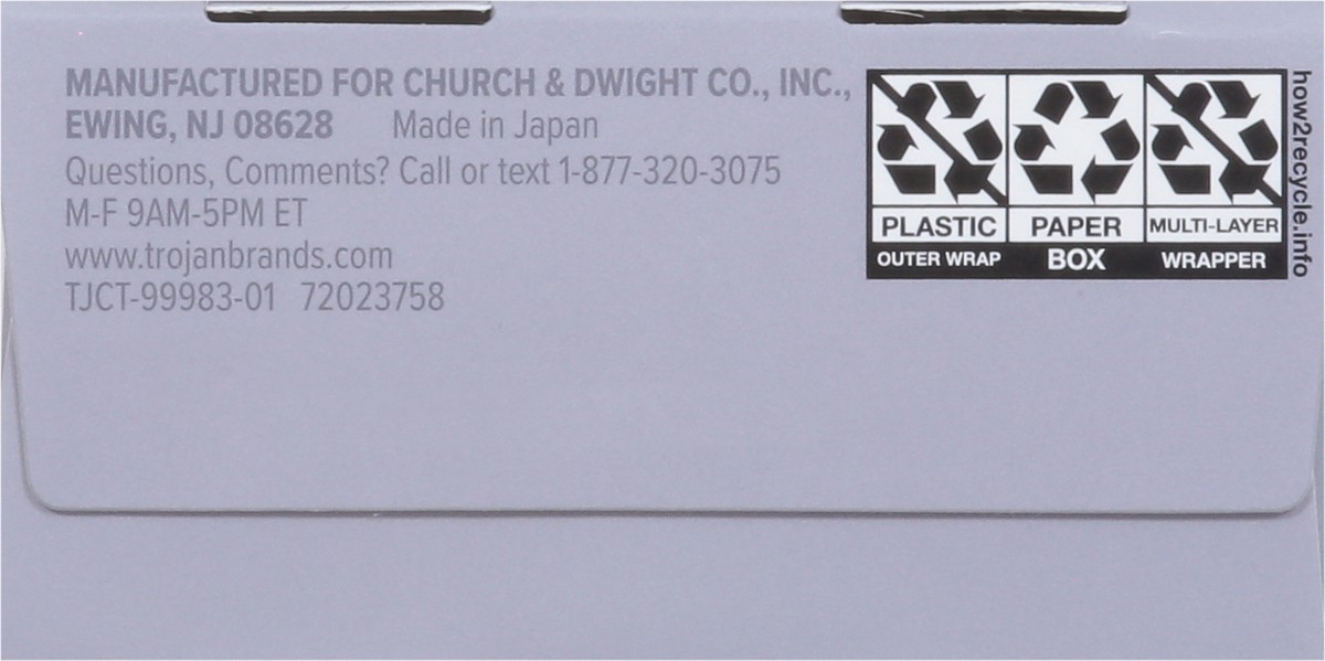 slide 3 of 9, Trojan Raw Non-Latex Lubricated Condoms, 10ct, 10 ct