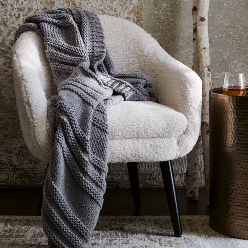 slide 5 of 5, Manila Cylinder Drum Accent Table Gold - Threshold™, 1 ct