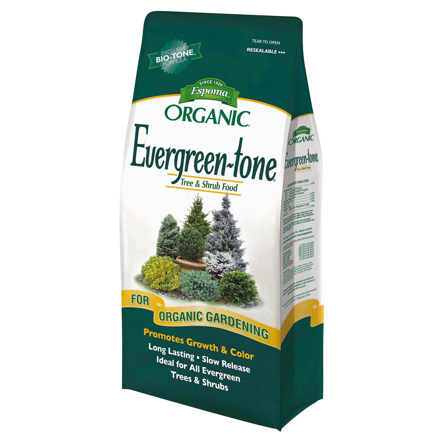 slide 1 of 1, Espoma Organic Evergreen Tone, 8 lb