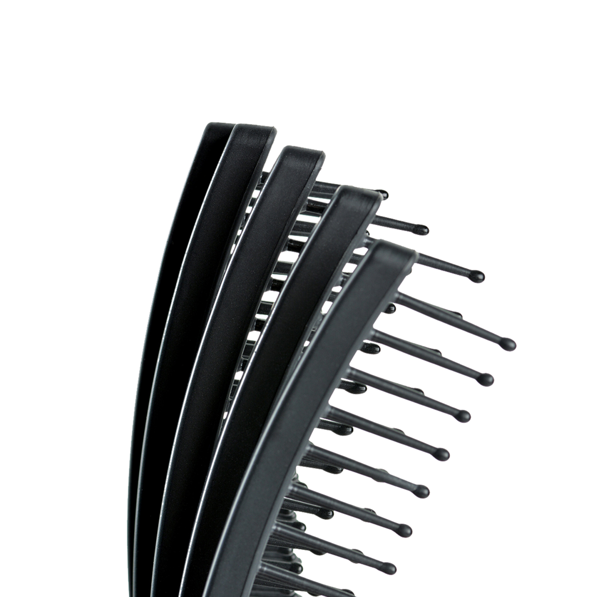 slide 3 of 3, KareCo Tangle Buster Detangler Brush Black, 1 ct
