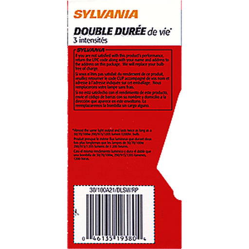 slide 3 of 9, Sylvania Light Bulb Double Life 3 Way, 1 ct