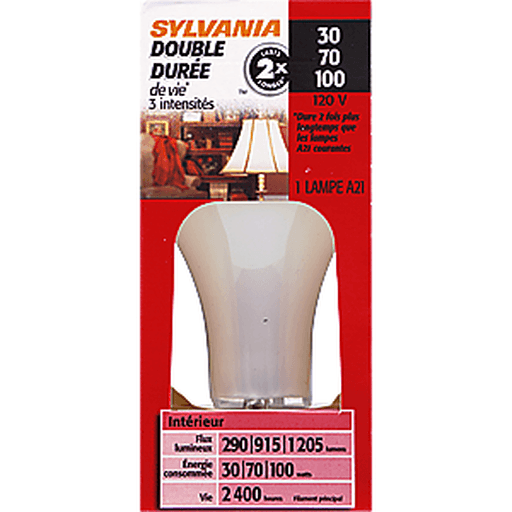 slide 6 of 9, Sylvania Light Bulb Double Life 3 Way, 1 ct