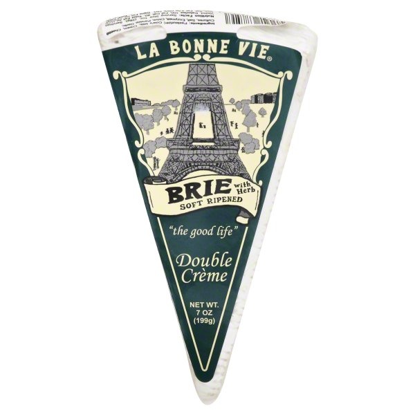 slide 1 of 1, La Bonne Vie Cheese, Brie with Herb, Double Creme, 7 oz