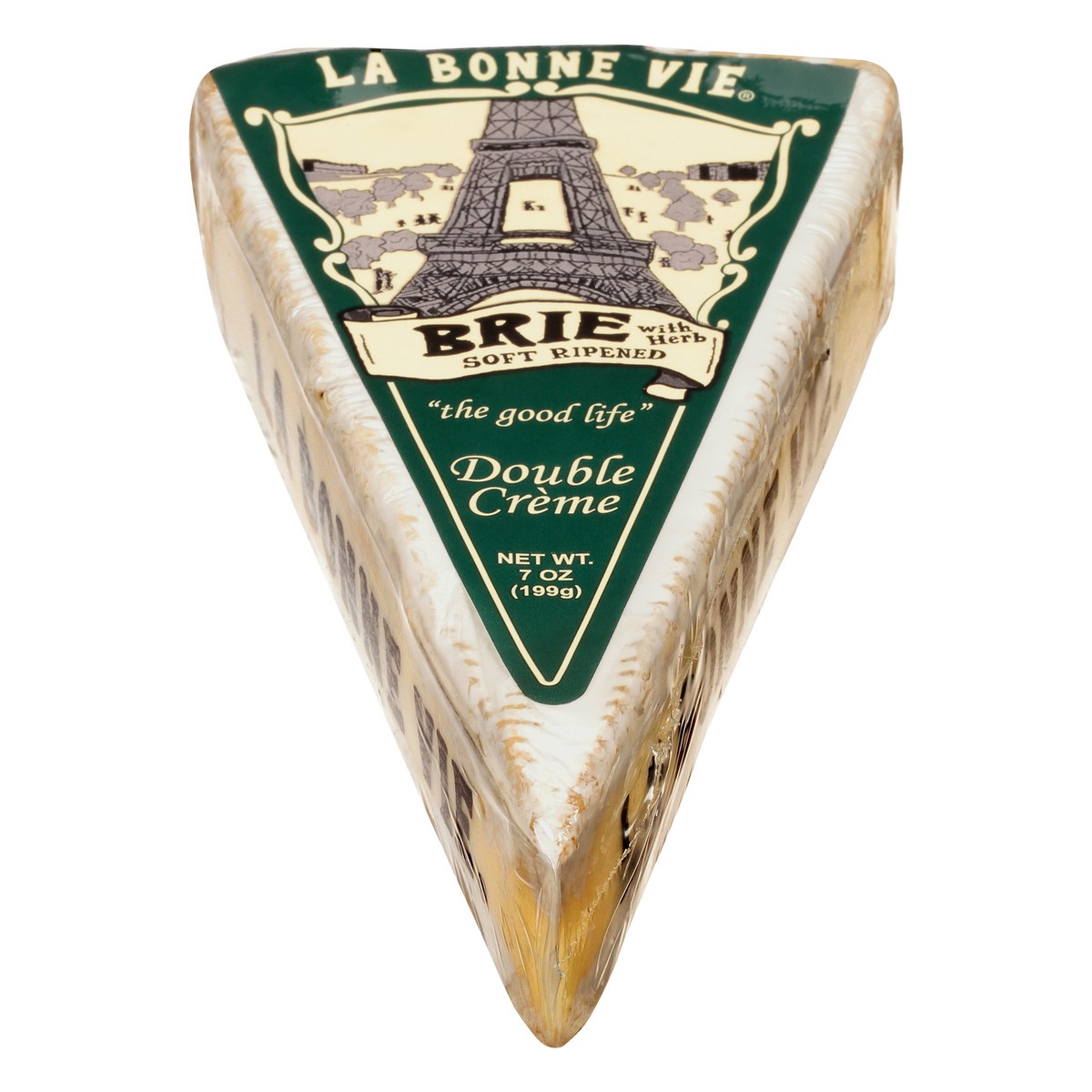 slide 9 of 11, La Bonne Vie Cheese, Brie with Herb, Double Creme, 7 oz