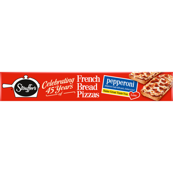 slide 22 of 22, Stouffer's Frozen Pizza - Pepperoni French Bread Pizza, 11.25 oz