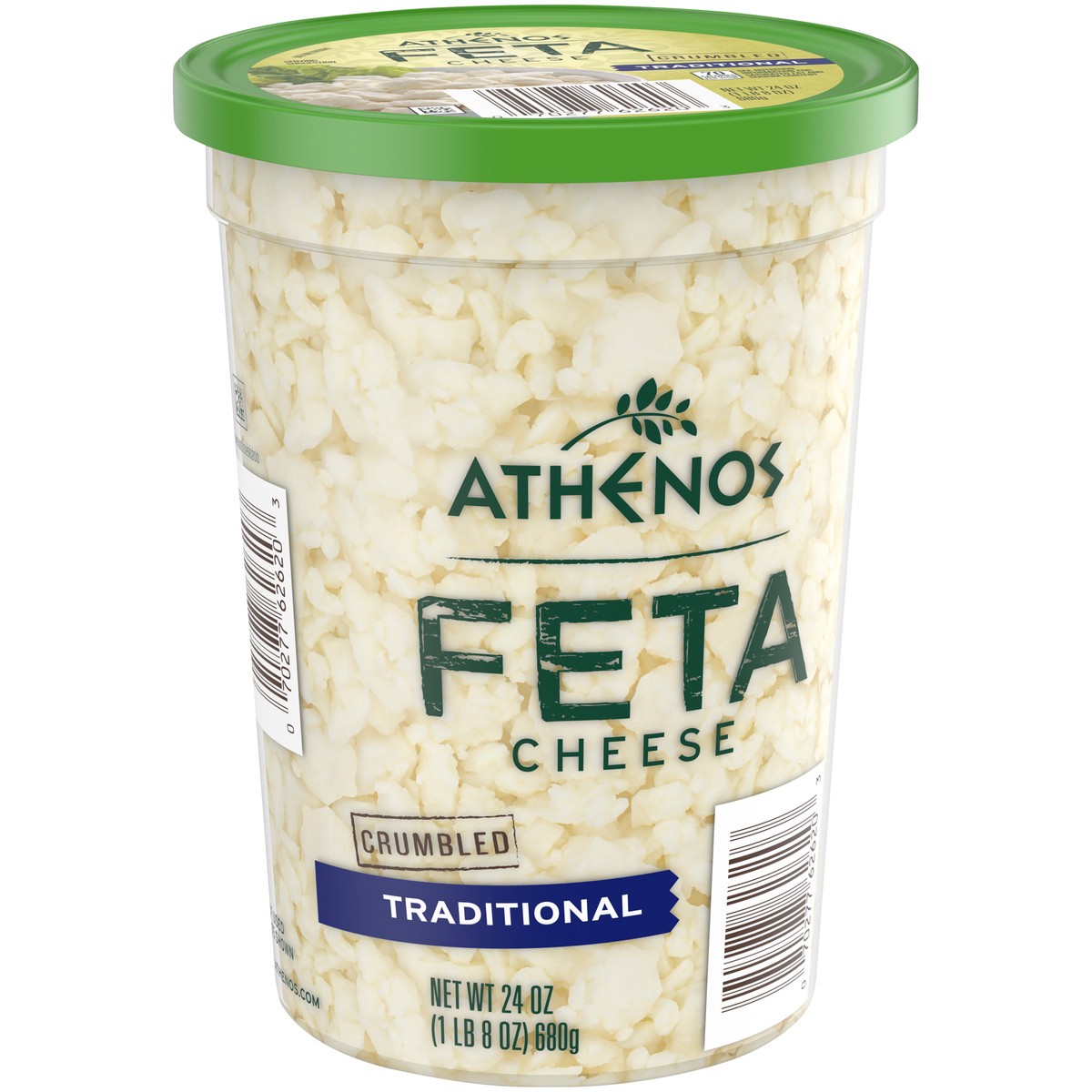 slide 11 of 14, Athenos Traditional Crumbled Feta Cheese, 24 oz Tub, 1 ct