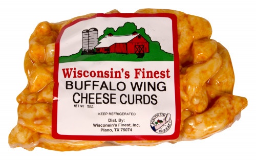 slide 1 of 1, Wisconsin's Finest Buffalo Wing Cheese Curds, 12 oz