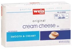 Weis Quality Smooth and Creamy Original Bar Cream Cheese