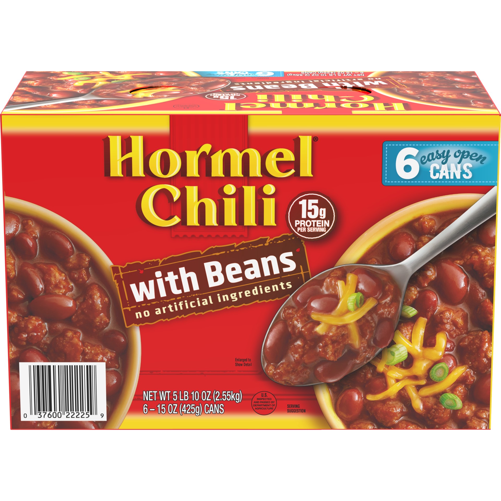 slide 1 of 6, Hormel Chili with Beans, 6 ct