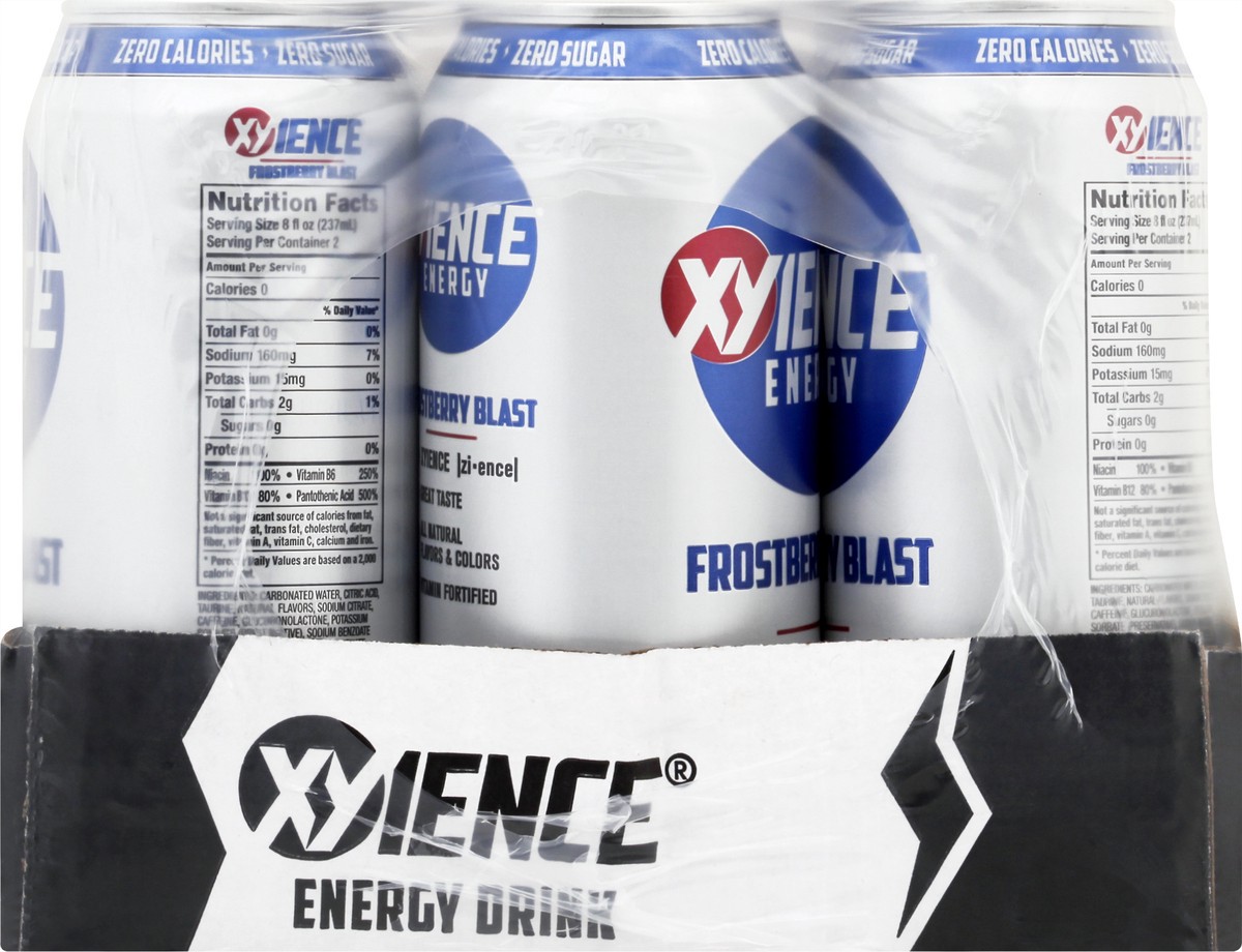 slide 2 of 11, XYIENCE Frostberry Blast Energy Drink 12 ea, 12 ct