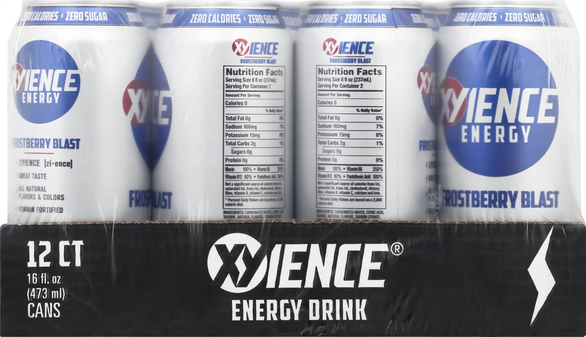 slide 5 of 11, XYIENCE Frostberry Blast Energy Drink 12 ea, 12 ct