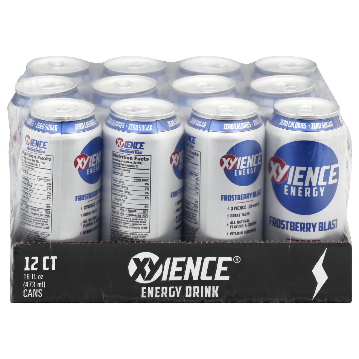 slide 1 of 11, XYIENCE Frostberry Blast Energy Drink - 12 ct, 12 ct