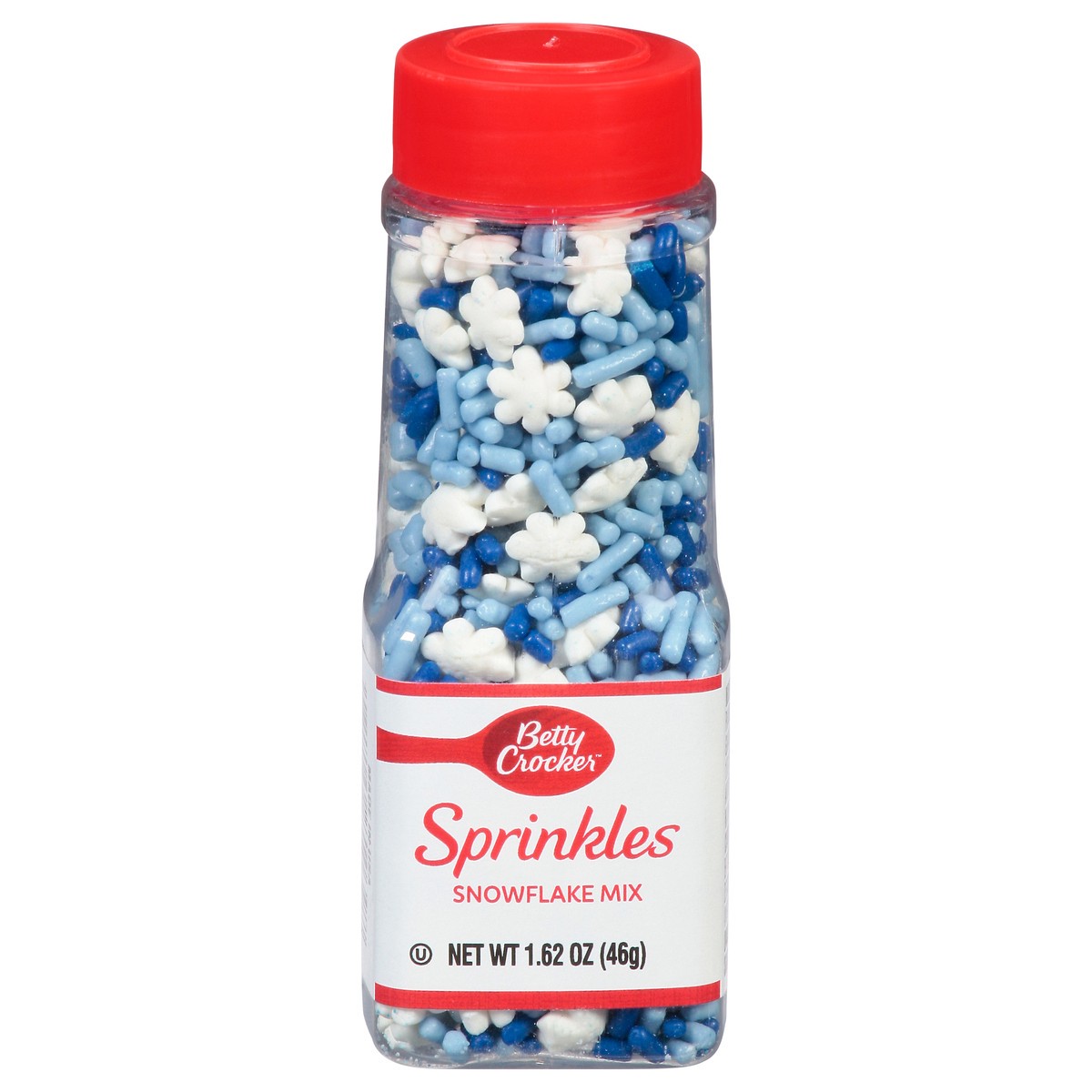 slide 13 of 13, Betty Crocker Snowflake Mix Sprinkles 1.62 oz, 1.62 oz