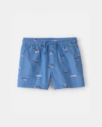 Carter's Toddler Boy Sailboat Twill Shorts - Blue 4T