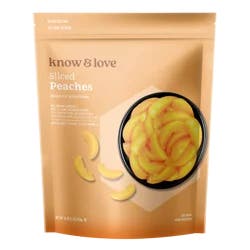 Know & Love Sliced Peaches Frozen Fruit 16 Ounces