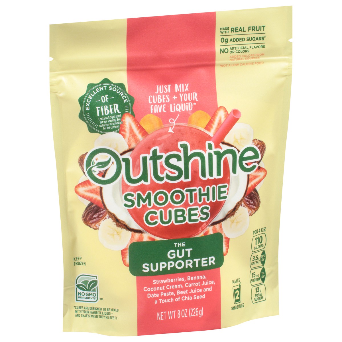 slide 2 of 9, Outshine The Gut Supporter Smoothie Cubes 8 oz, 8 oz