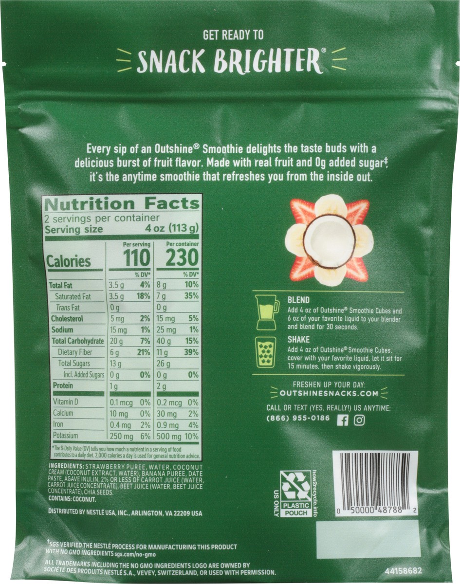 slide 5 of 9, Outshine The Gut Supporter Smoothie Cubes 8 oz, 8 oz