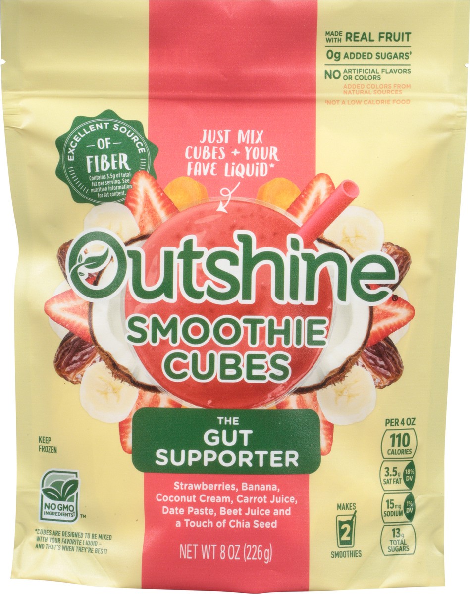slide 6 of 9, Outshine The Gut Supporter Smoothie Cubes 8 oz, 8 oz