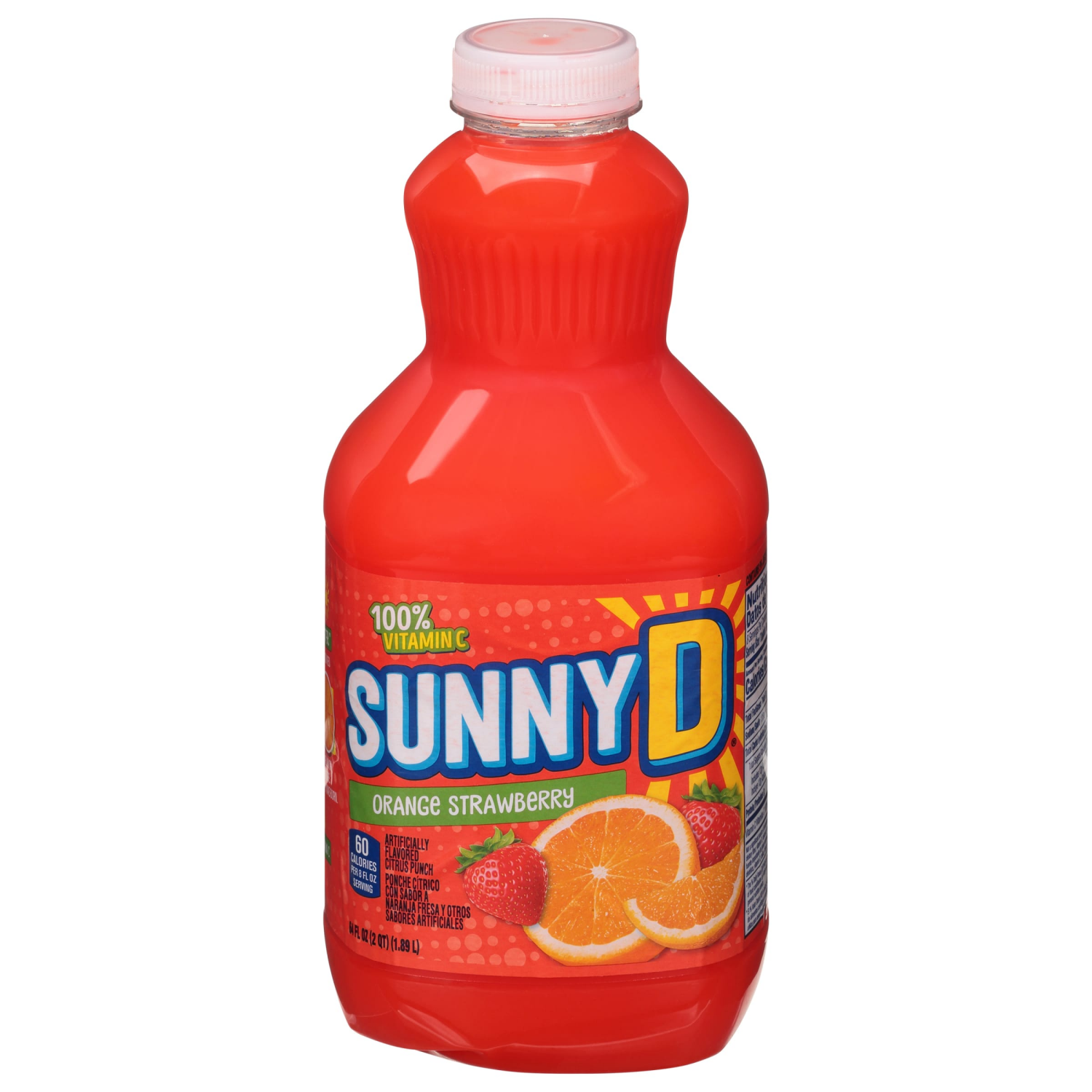 slide 3 of 4, Sunny D Sunnyd Orange Strawberry Juice Drink, 64 Fl Oz Bottle, 64 fl oz