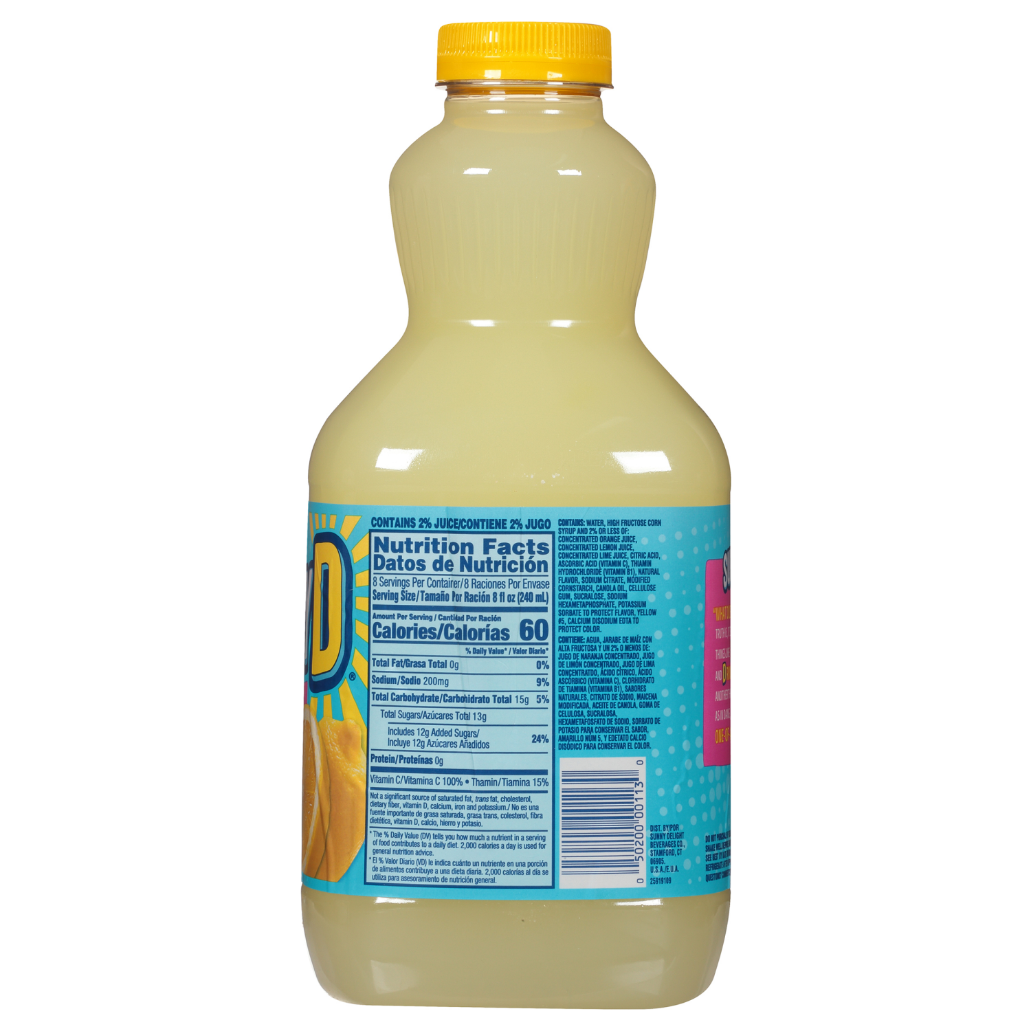 slide 2 of 5, Sunny D Sunnyd Orange Pineapple Juice Drink, 64 Fl Oz Bottle, 64 fl oz
