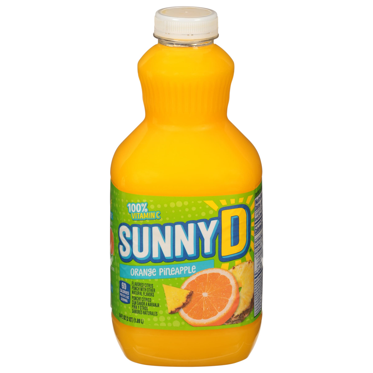 slide 4 of 5, Sunny D Sunnyd Orange Pineapple Juice Drink, 64 Fl Oz Bottle, 64 fl oz