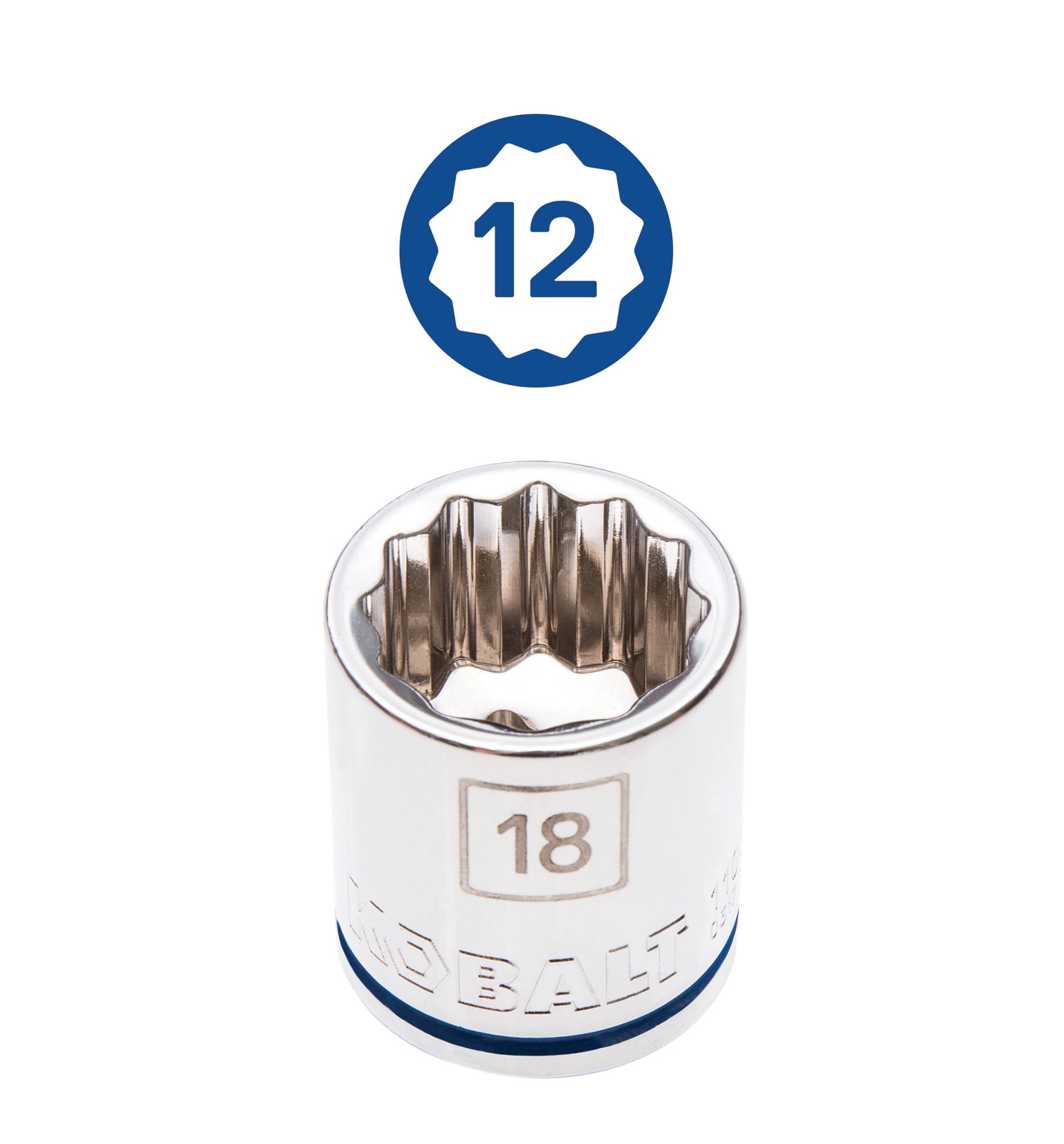 slide 4 of 6, Kobalt 40 -Piece Standard (SAE) and Metric Mechanics Tool Set with Hard Case, 1 ct