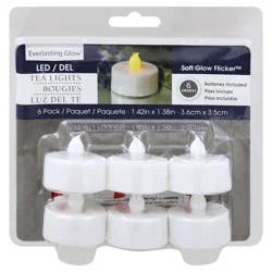 Everlasting Glow Tea Lights - 6 ct