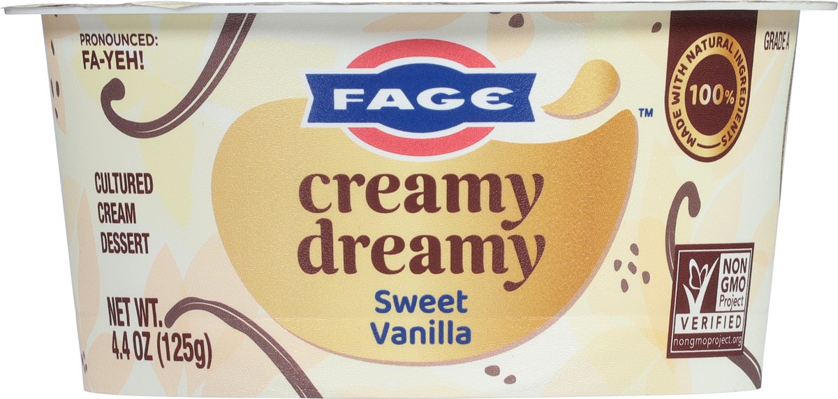 slide 8 of 13, Fage Cultured Creamy Dreamy Sweet Vanilla Cream Dessert 4.4 oz, 4.4 oz