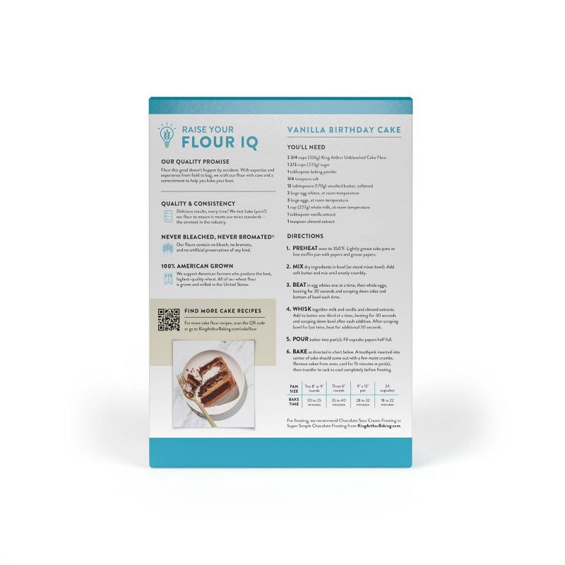 slide 2 of 9, King Arthur Flour Unbleached Cake Flour - 32oz, 32 oz