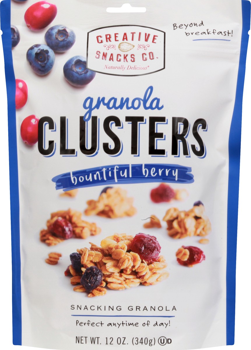 slide 7 of 8, Creative Snacks Co. Granola Clusters, Bountiful Berry, 12 oz