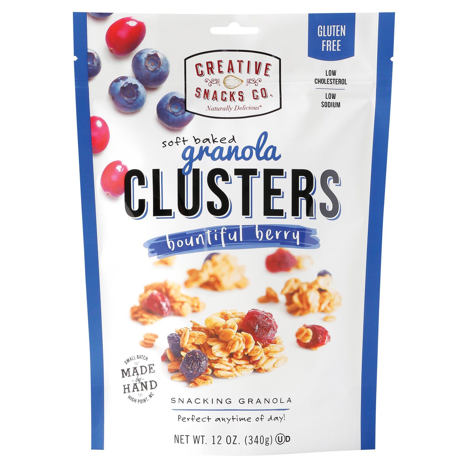 slide 1 of 8, Creative Snacks Co. Granola Clusters, Bountiful Berry, 12 oz