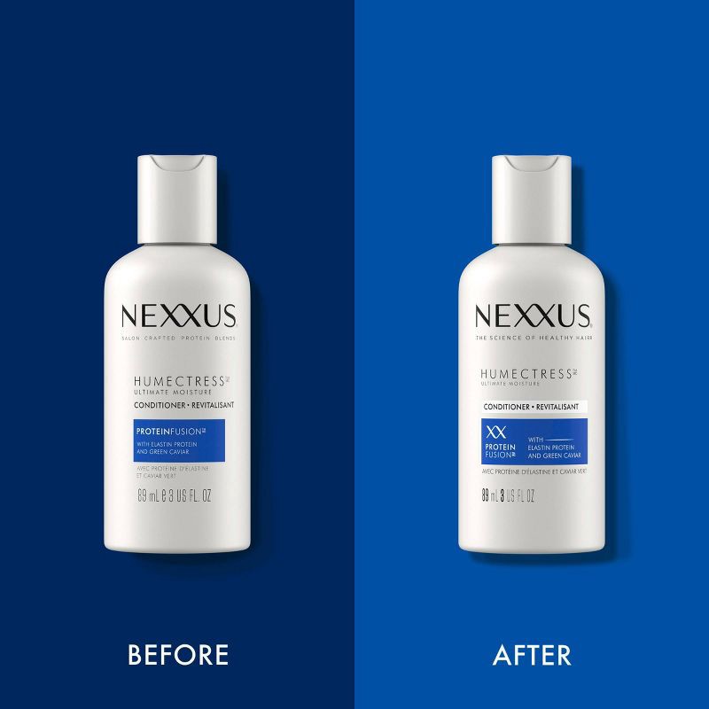 slide 3 of 8, Nexxus Humectress Ultimate Moisture Travel Size Conditioner for Dry Hair with Elastin Protein and Green Caviar - 3 fl oz, 3 fl oz
