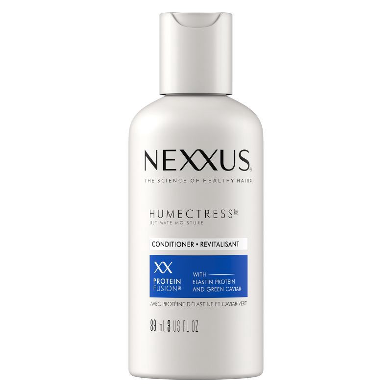 slide 4 of 8, Nexxus Humectress Ultimate Moisture Travel Size Conditioner for Dry Hair with Elastin Protein and Green Caviar - 3 fl oz, 3 fl oz