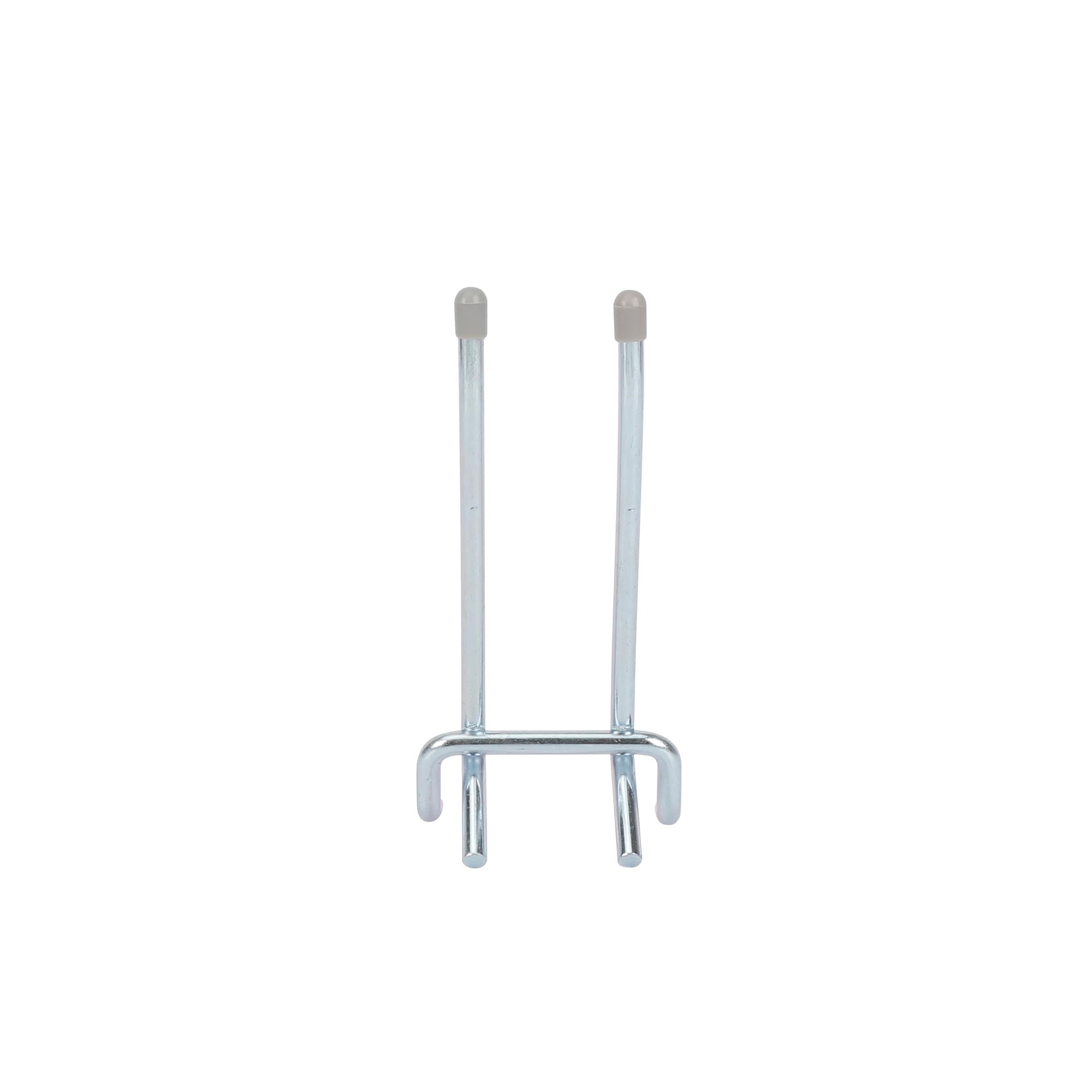 slide 3 of 4, Project Source 2 -Piece Steel Pegboard hook in Silver 4.92-in W x 2.17-in H, 1 ct