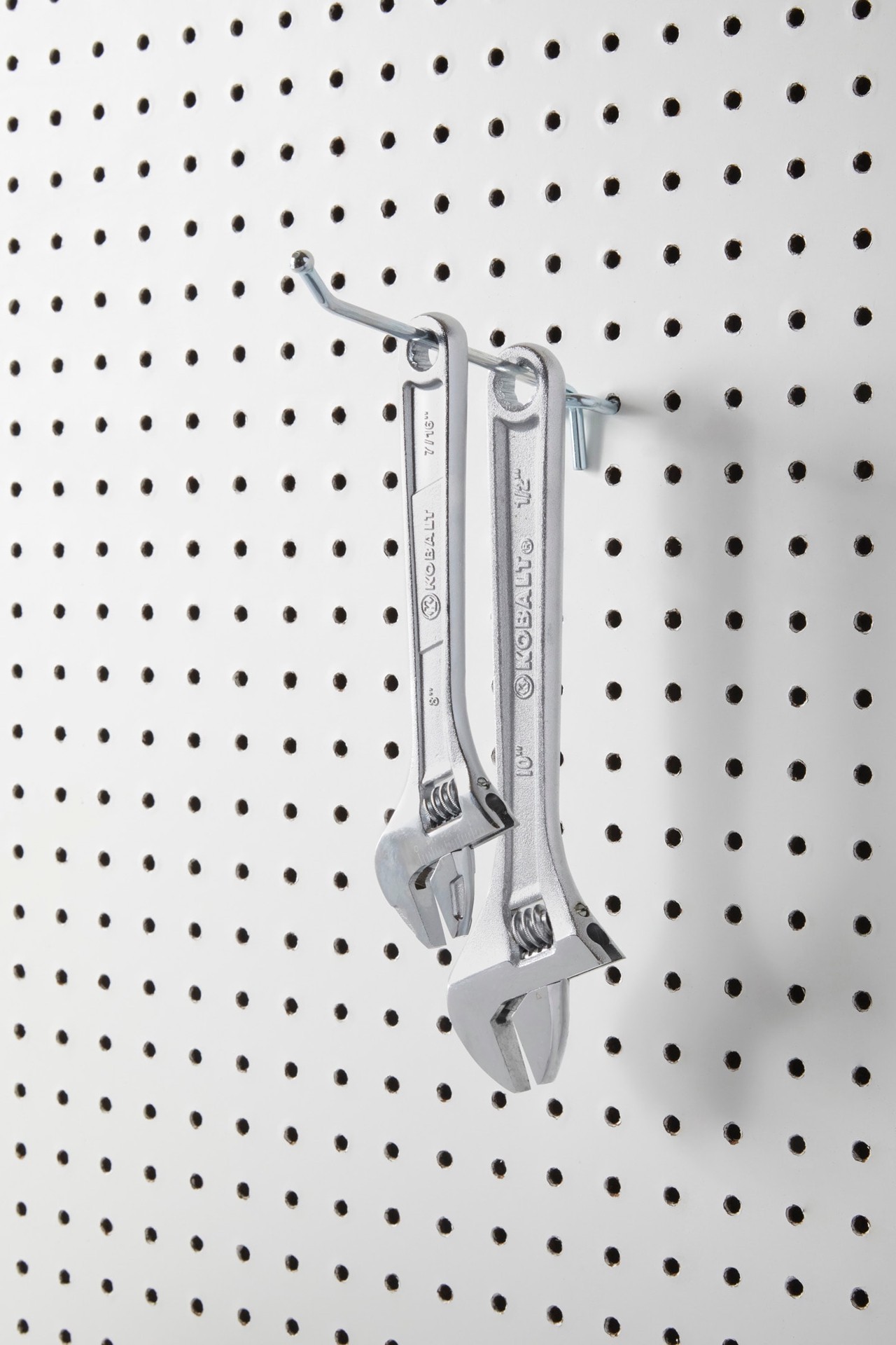 slide 2 of 2, Project Source Steel Pegboard hook in Silver 6-in W x 1.38-in H, 1 ct