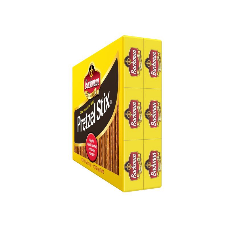 slide 2 of 5, Bachman Pretzel Stix Snack Trays - 6oz/6ct, 6 ct; 6 oz