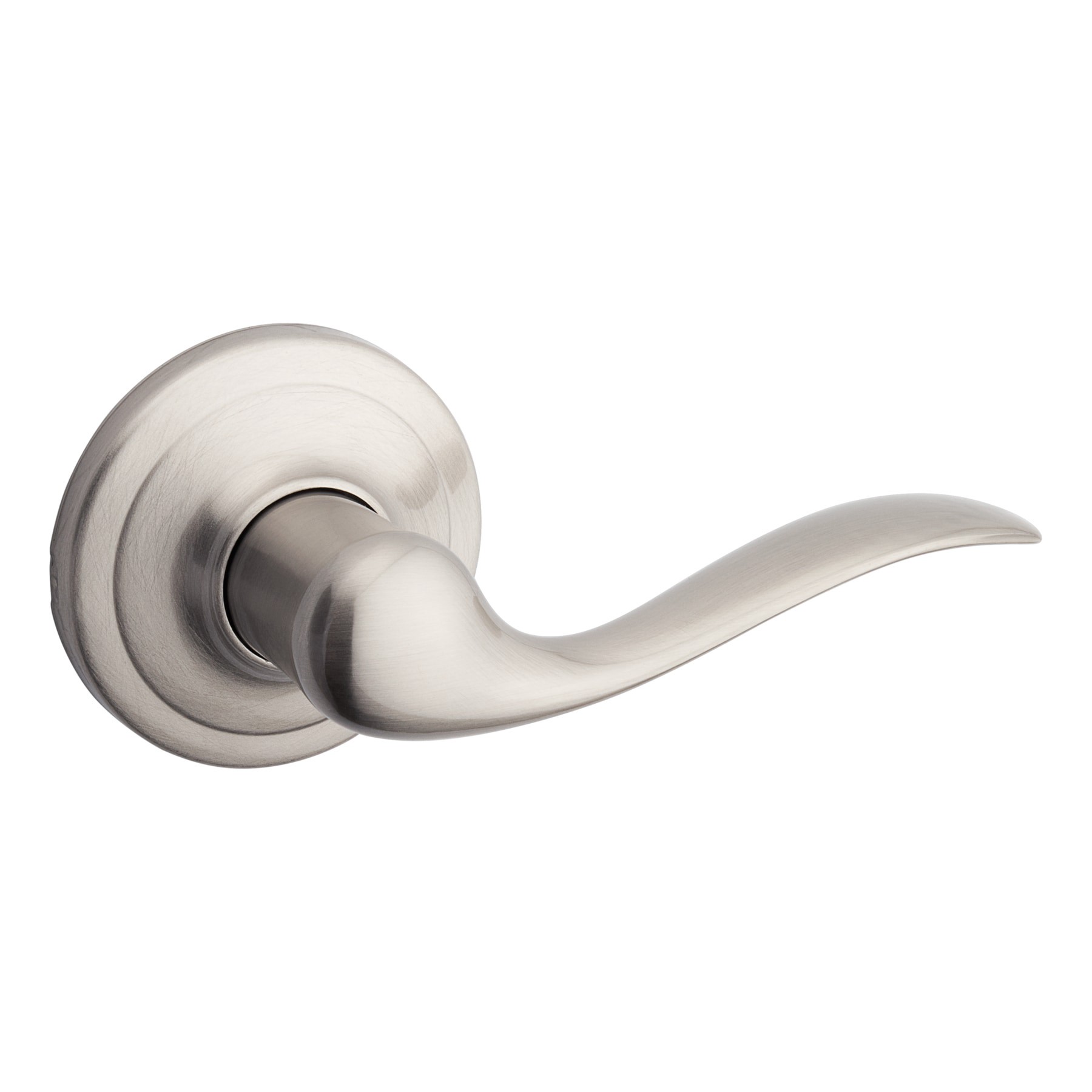 slide 3 of 5, Kwikset Signature Series Tustin Satin Nickel Interior or Exterior Hall/Closet Passage Door Handle, 1 ct