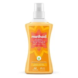 Method Ginger Mango Liquid Fabric Softener 45 Loads - 53.5 fl oz: Aluminum-Free, Paraben-Free, Bleach-Free, Phosphate-Free