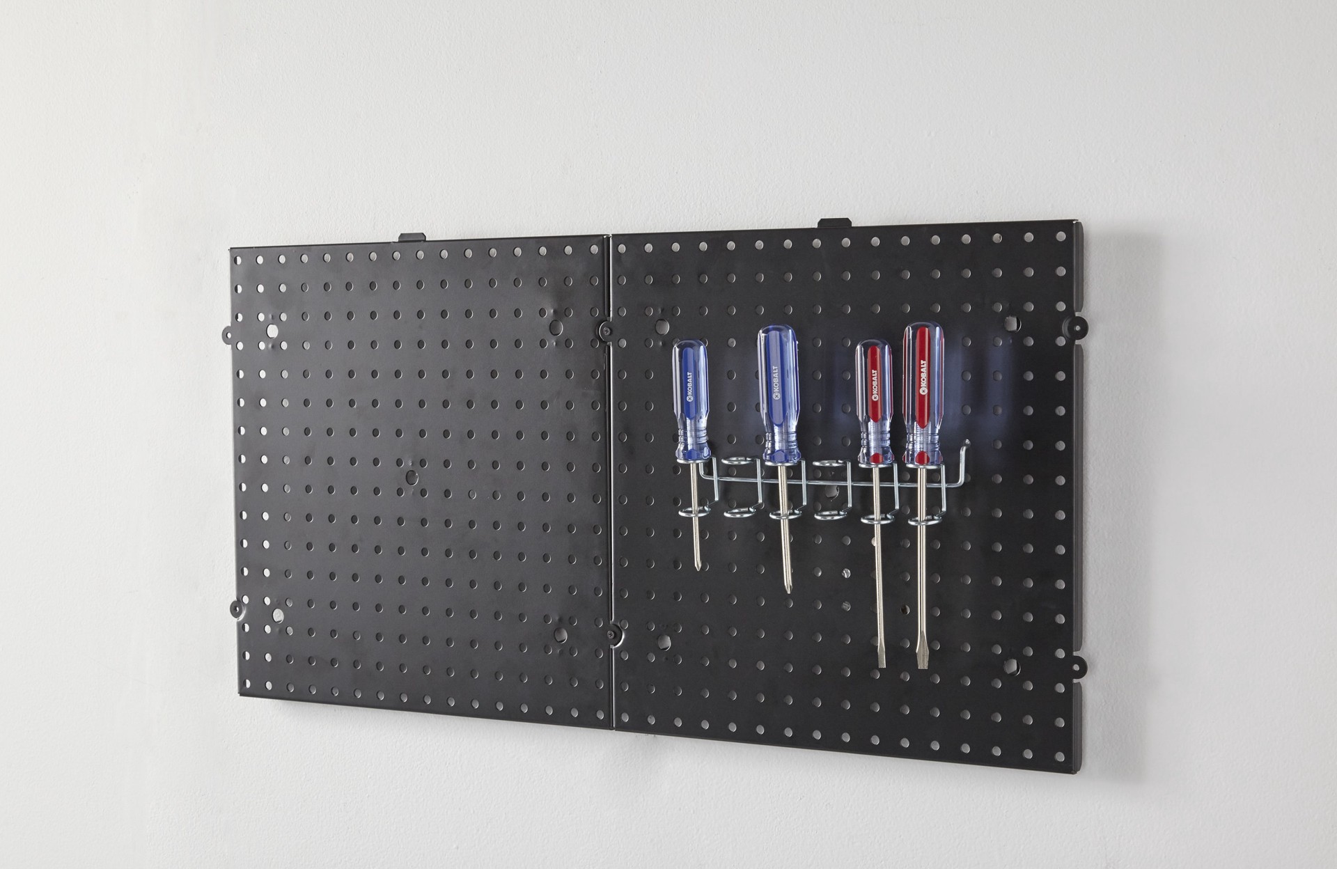 slide 2 of 2, Project Source Steel Pegboard in Black 16-in W x 16-in H, 1 ct