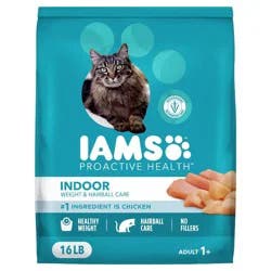 IAMS Proactive Health Weight Control and Hairball Care with Chicken and Turkey Flavor Indoor Dry Cat Food - 16lbs