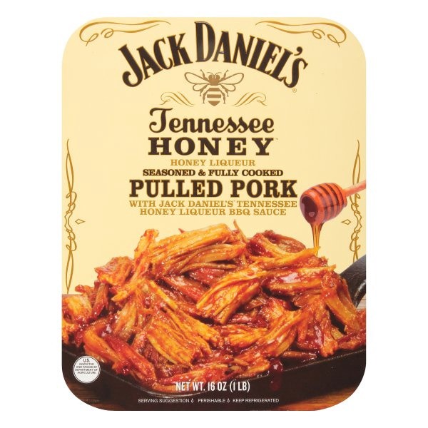 slide 1 of 5, Jack Daniel's Tennessee Honey Liqueur Seasoned & Fully Cooked Pulled Pork 16 oz. Tray, 16 oz